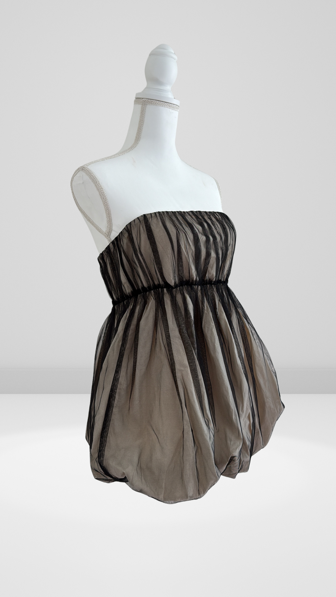 By Anthropology Strapless Tulle Bubble Top