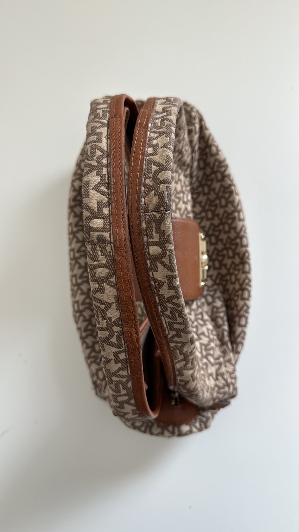 Vintage DKNY Large Y2K Monogram Hobo Bag