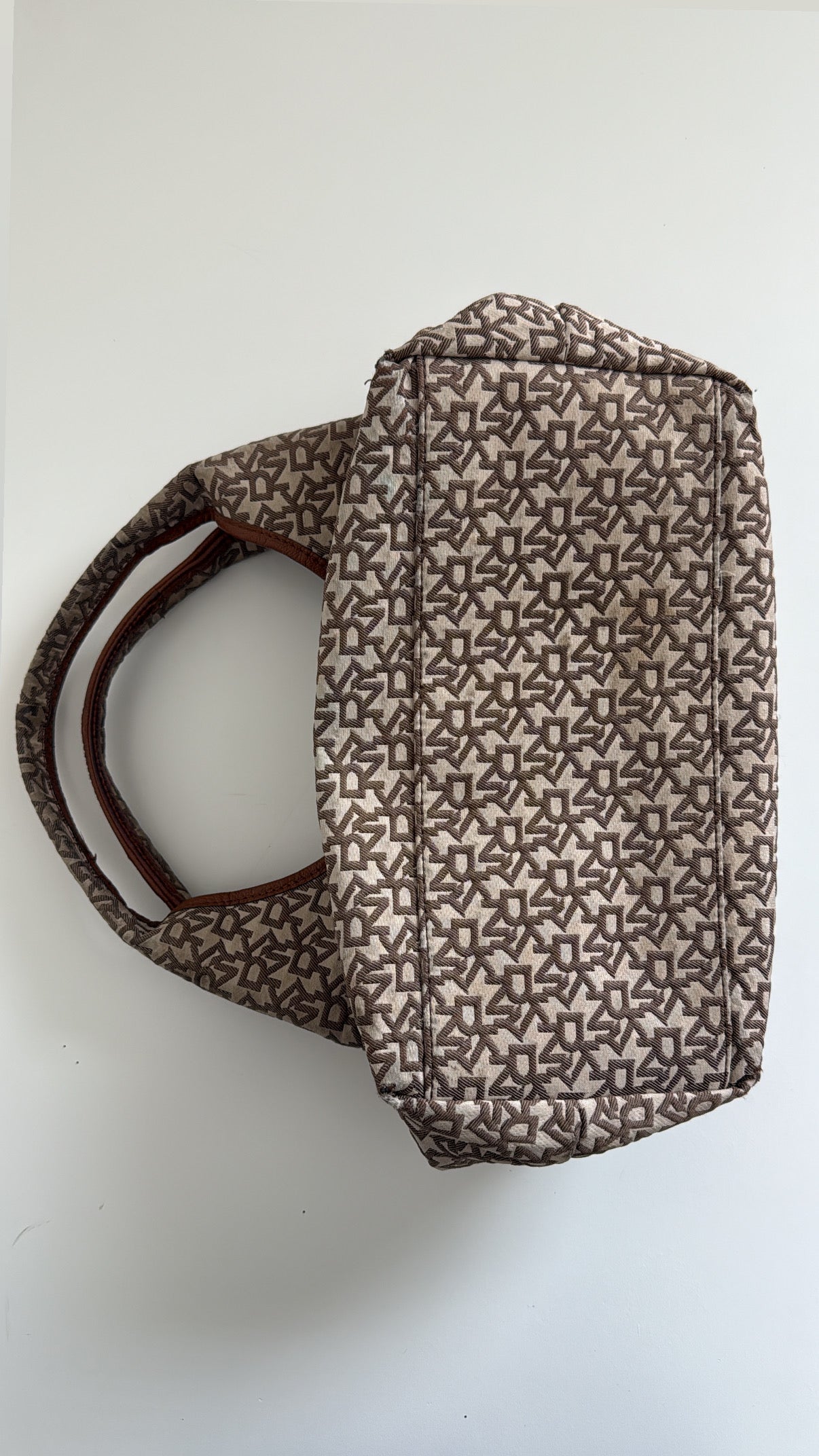 Vintage DKNY Large Y2K Monogram Hobo Bag