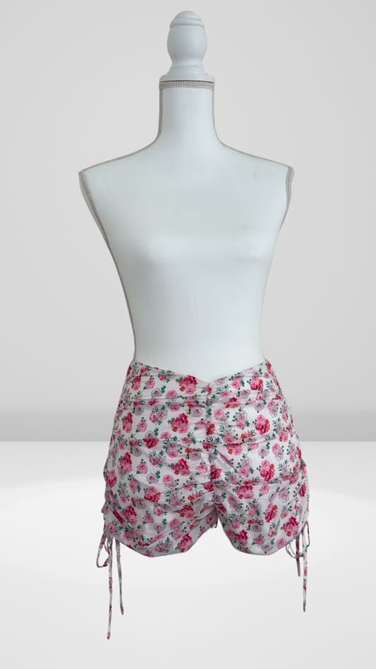 Tiger Mist Satin Floral Shorts