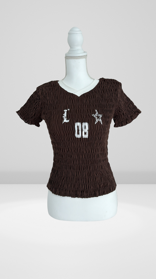Lioness Spectate Smocked Jersey Top