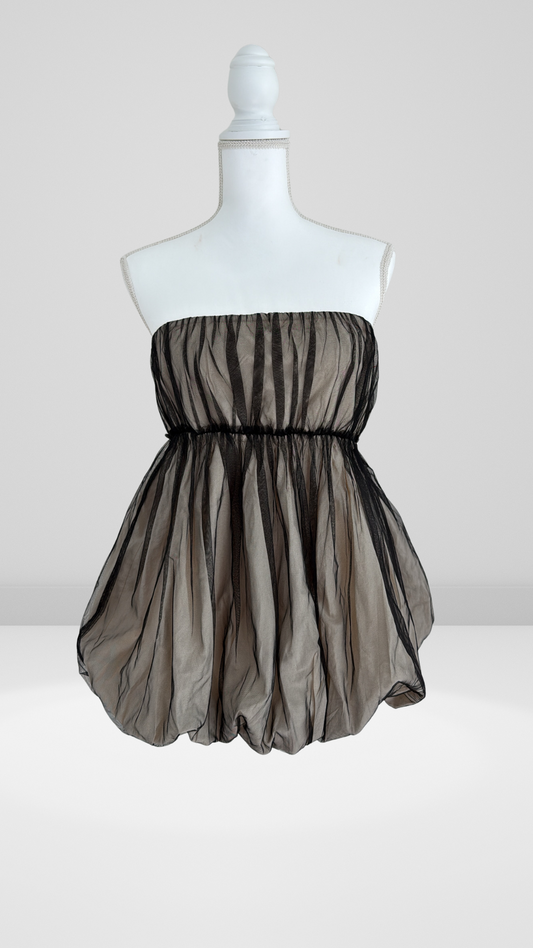 By Anthropology Strapless Tulle Bubble Top