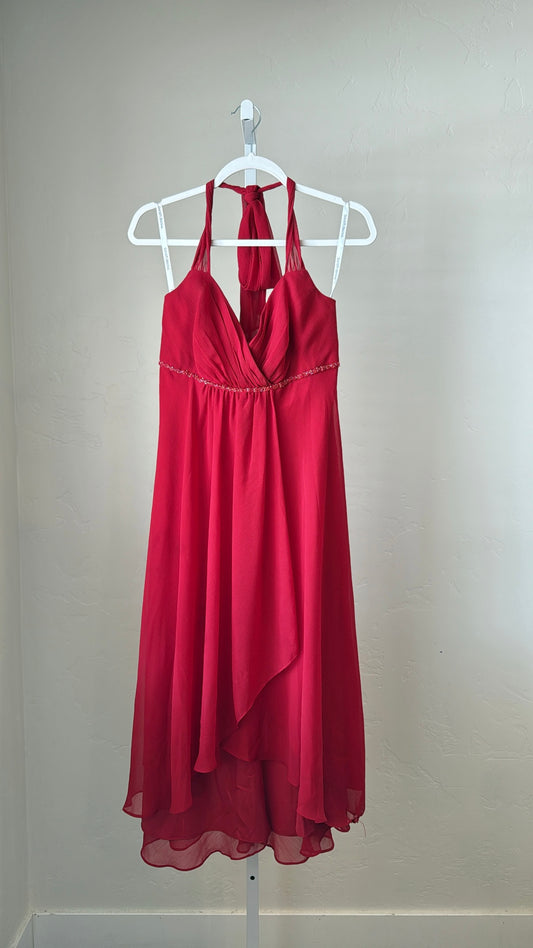 Vintage Red David's Bridal Dress