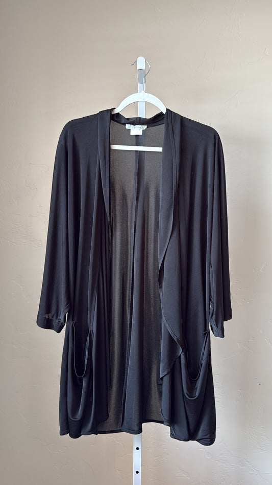 Black Vintage Christian Dior Beachwear Coverup