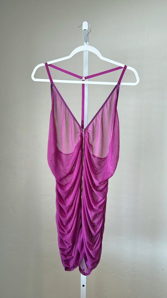 Mesh Purple Dress