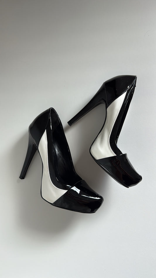 Aldo Black & White Heels